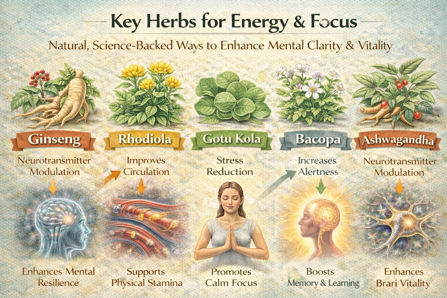 You are currently viewing Herbs for Energy and Focus: Boost Vitality and Mental Clarity Naturally