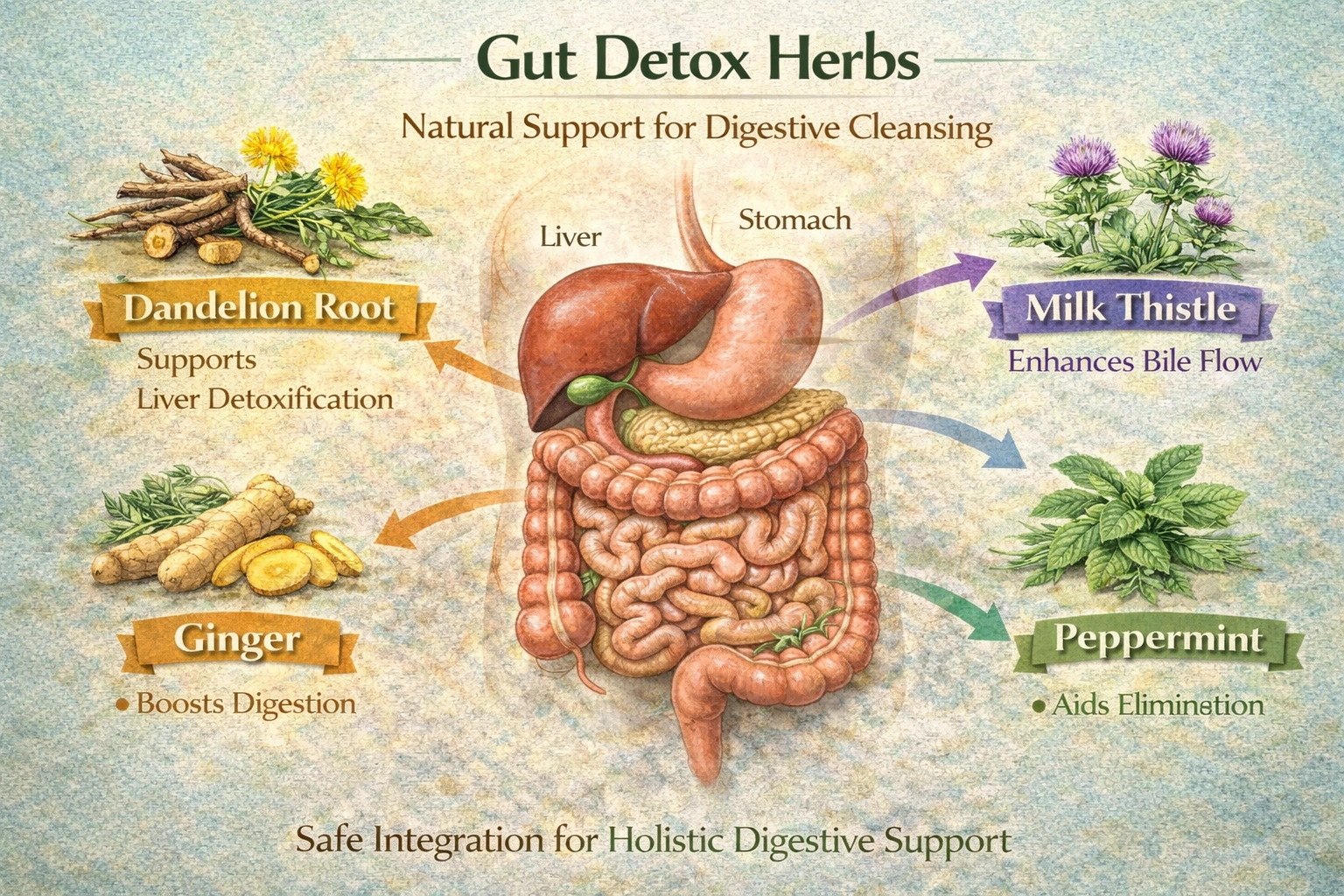 You are currently viewing Herbs for Gut Detox: A Natural Approach to Digestive Cleansing
